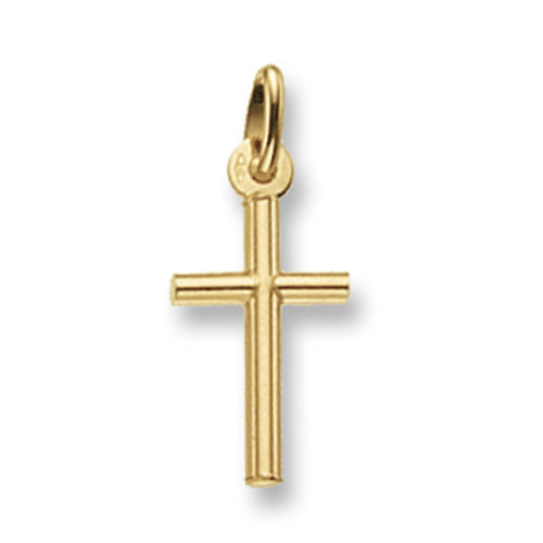 9ct Gold Plain Cross Pendant