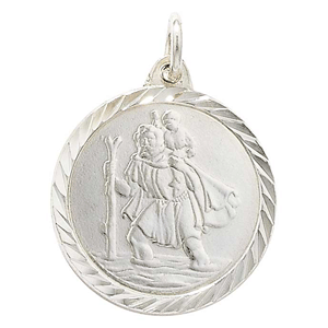 925 Silver St Christopher Pendant