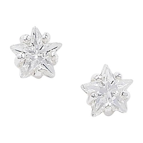 925 Silver Cubic Zirconia Stud Earrings